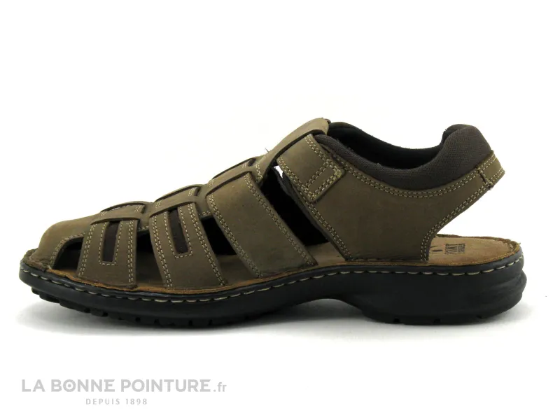 Achat chaussures Leeward Homme Sandale et Nu-pieds, vente Leeward OSACAR 01U marron - Sandale Homme bout ferme