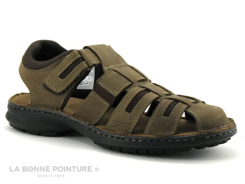 Achat chaussures Leeward Homme Sandale et Nu-pieds, vente Leeward OSACAR 01U marron - Sandale Homme bout ferme