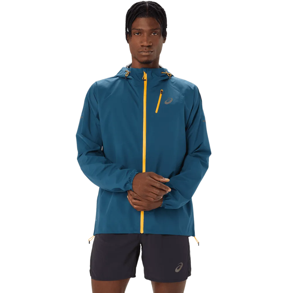 ASICS FUJITRAIL WATERPROOF JACKET Homme MAGNETIC BLUE