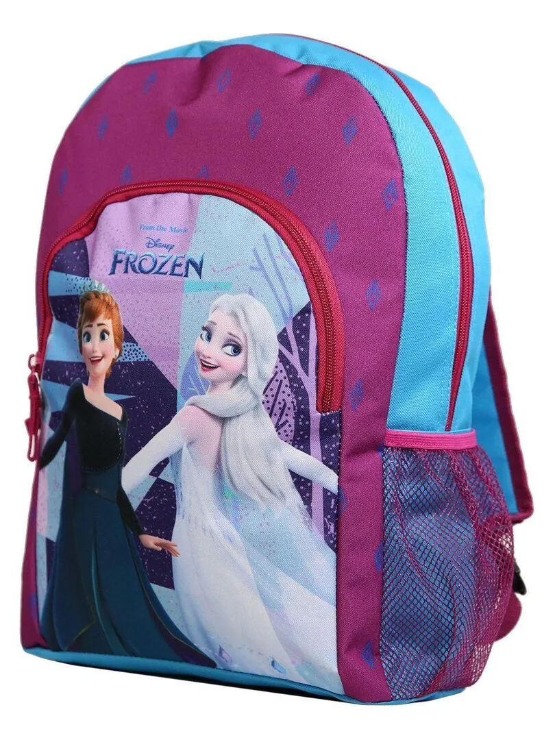 BAGTROTTER Sac à dos 37 cm Disney La Reine Des Neiges / Frozen Elsa et Anna Violet et Bleu - Multicolore