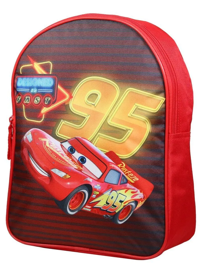 BAGTROTTER Sac à dos gouter maternelle 31 cm Disney Cars Rouge - Rouge