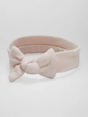 Bandeau jersey côtelé - Rose