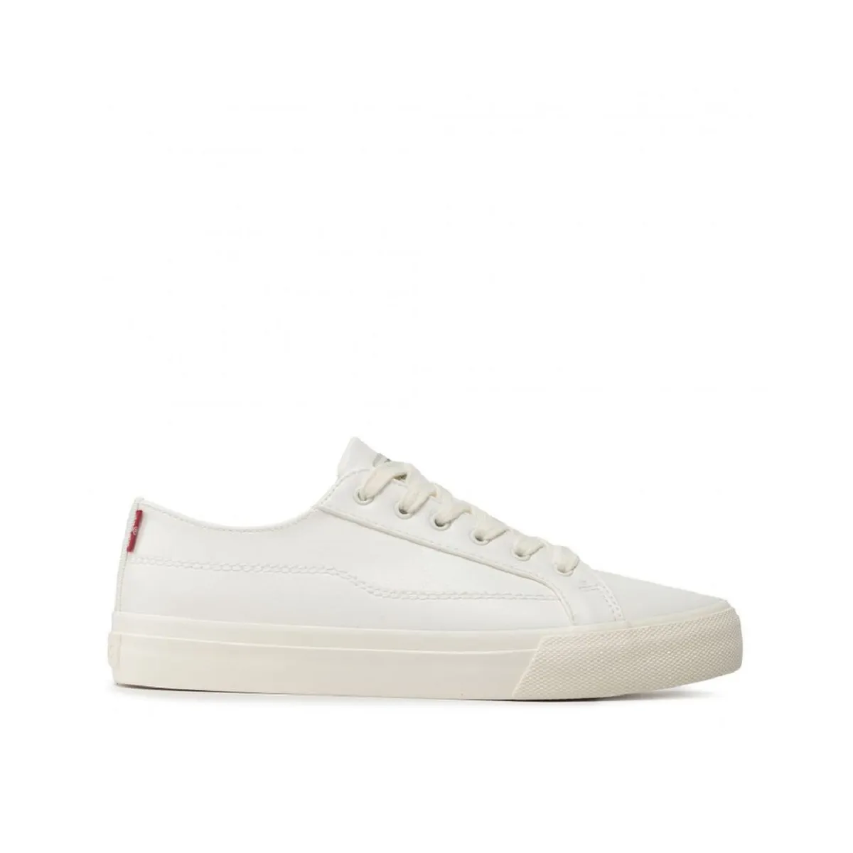 Baskets mode Levi s decon dentelle blanc