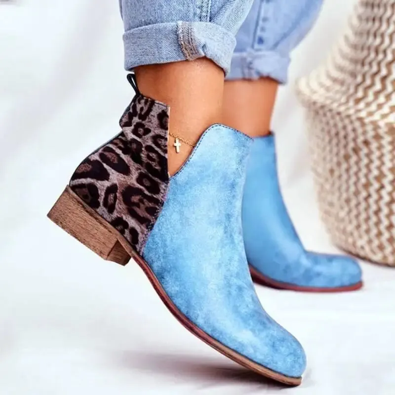 Bottines Léopard Tendance Bleue