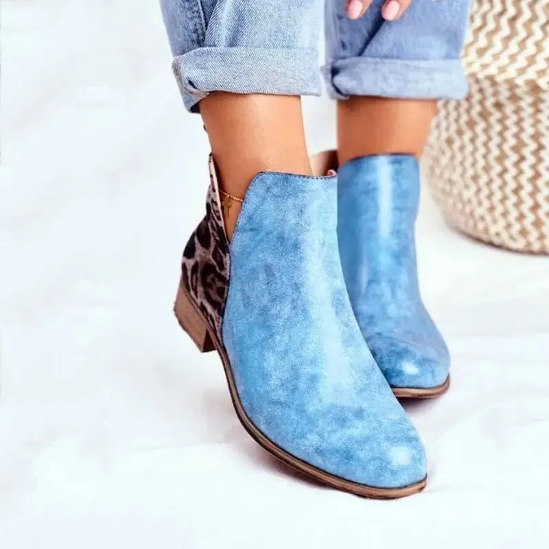 Bottines Léopard Tendance Bleue