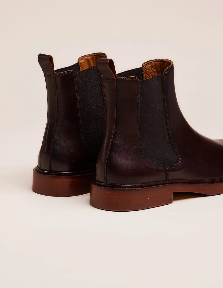 Bottines Nicolas - Cuir marron