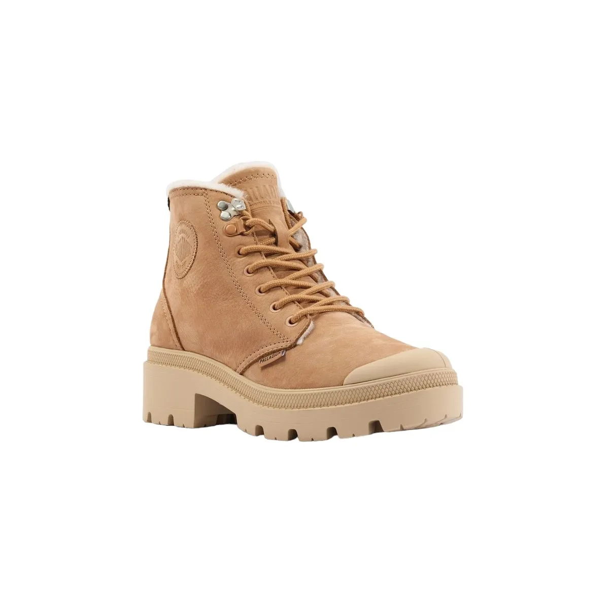 Bottines Palladium pallabase nbk zip wl beige