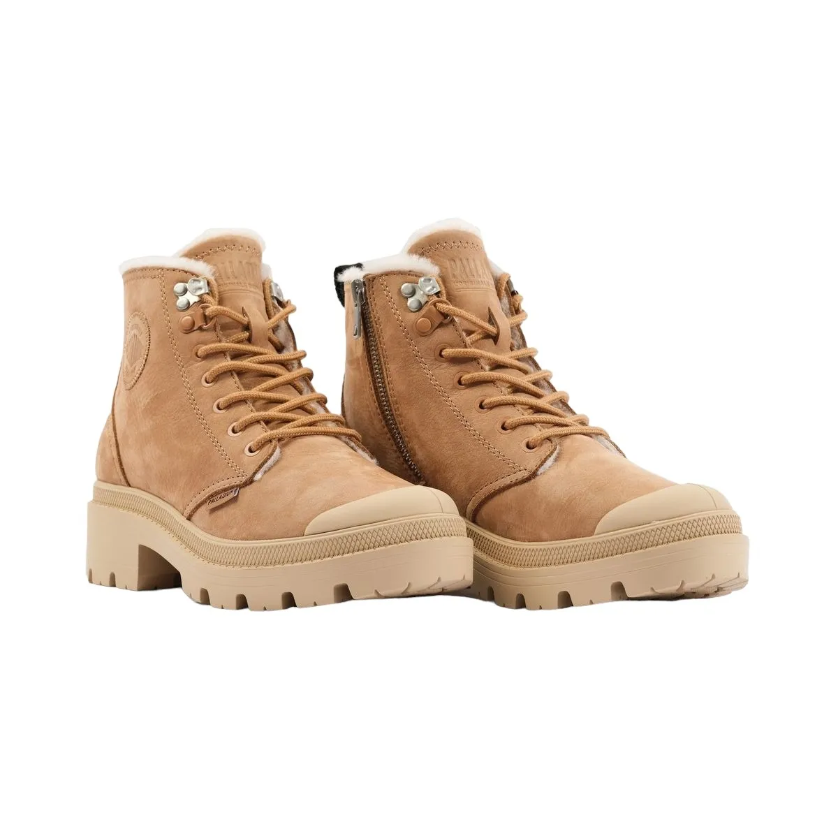 Bottines Palladium pallabase nbk zip wl beige