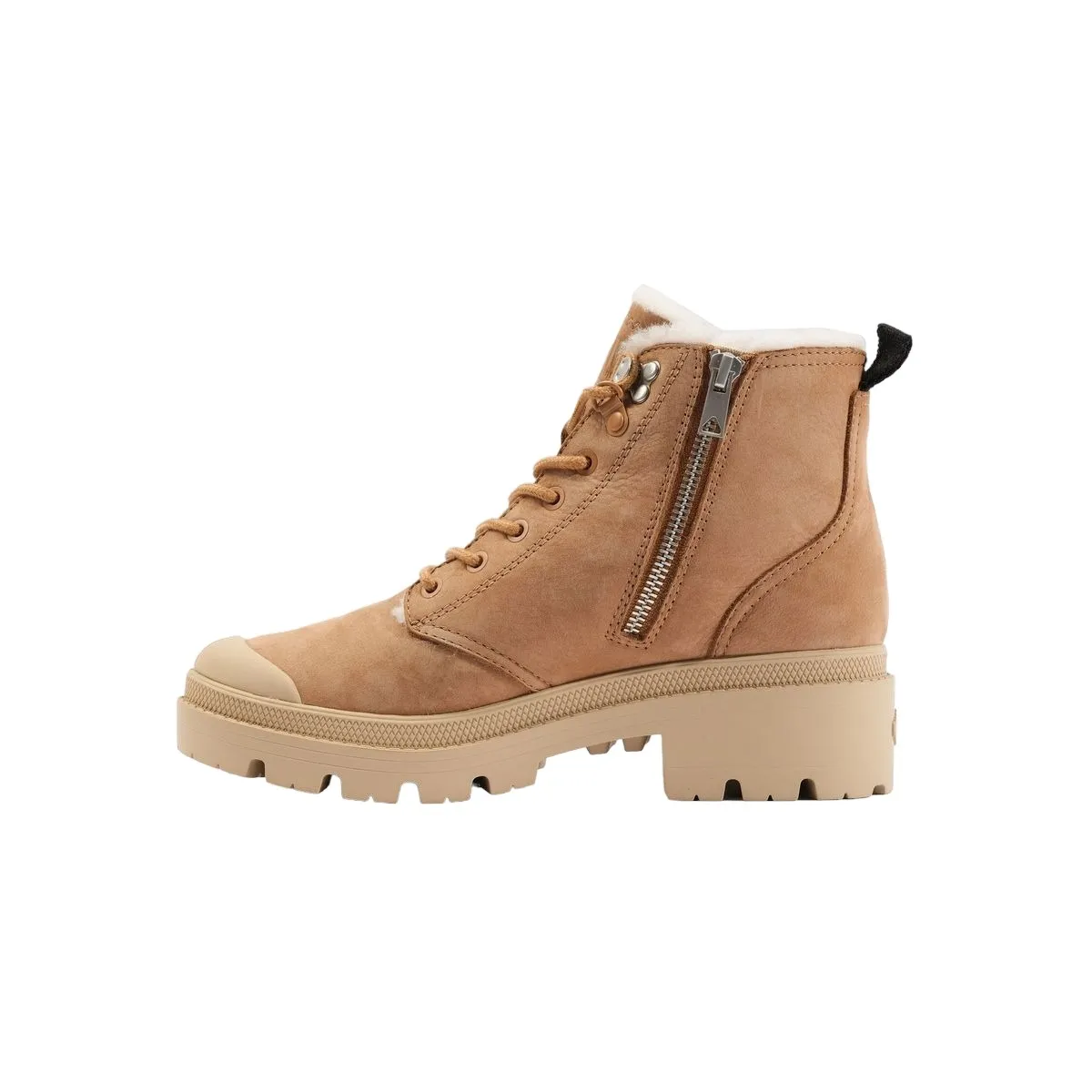 Bottines Palladium pallabase nbk zip wl beige