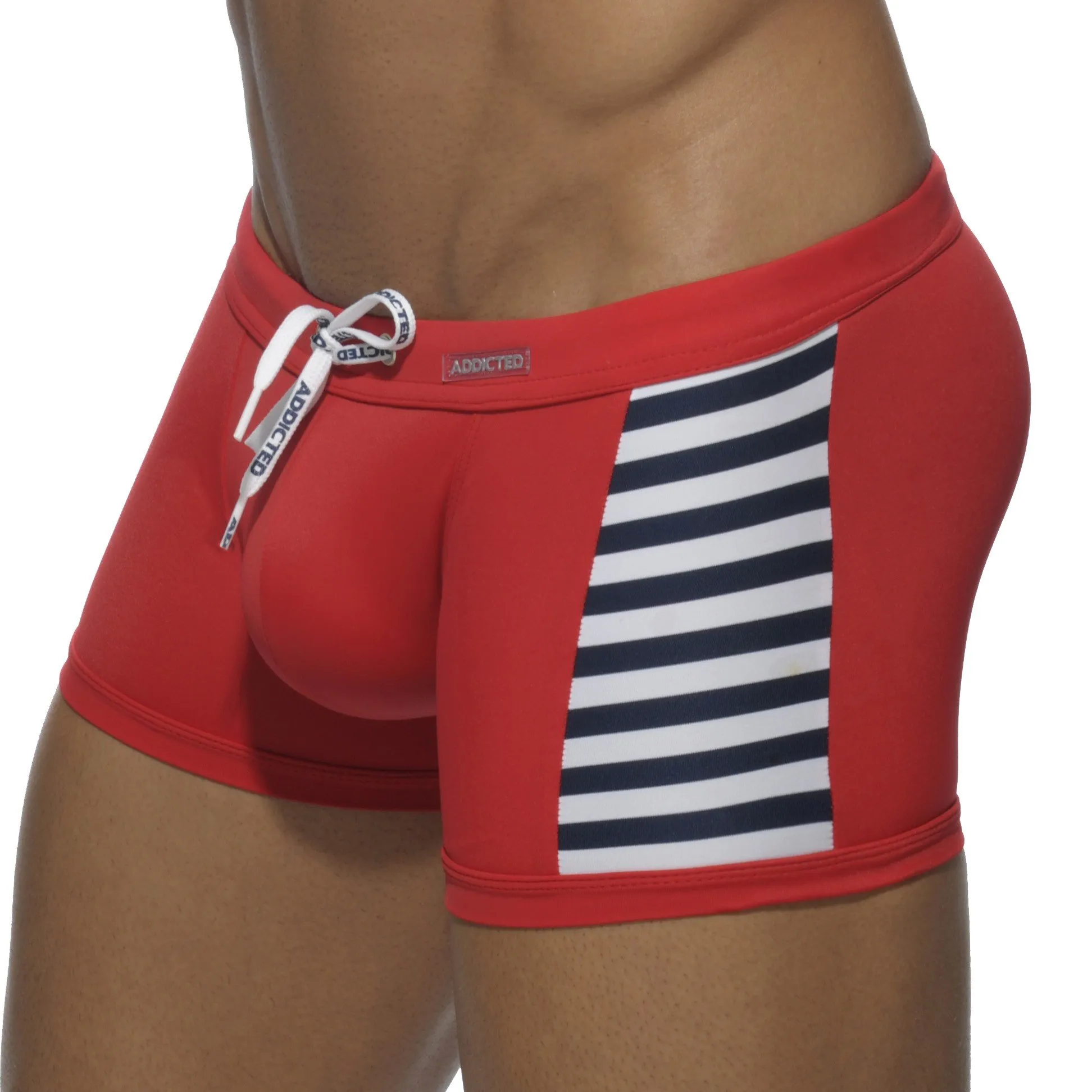 Boxer de bain Colored Sailor rouge - ADDICTED : vente maillots de b...