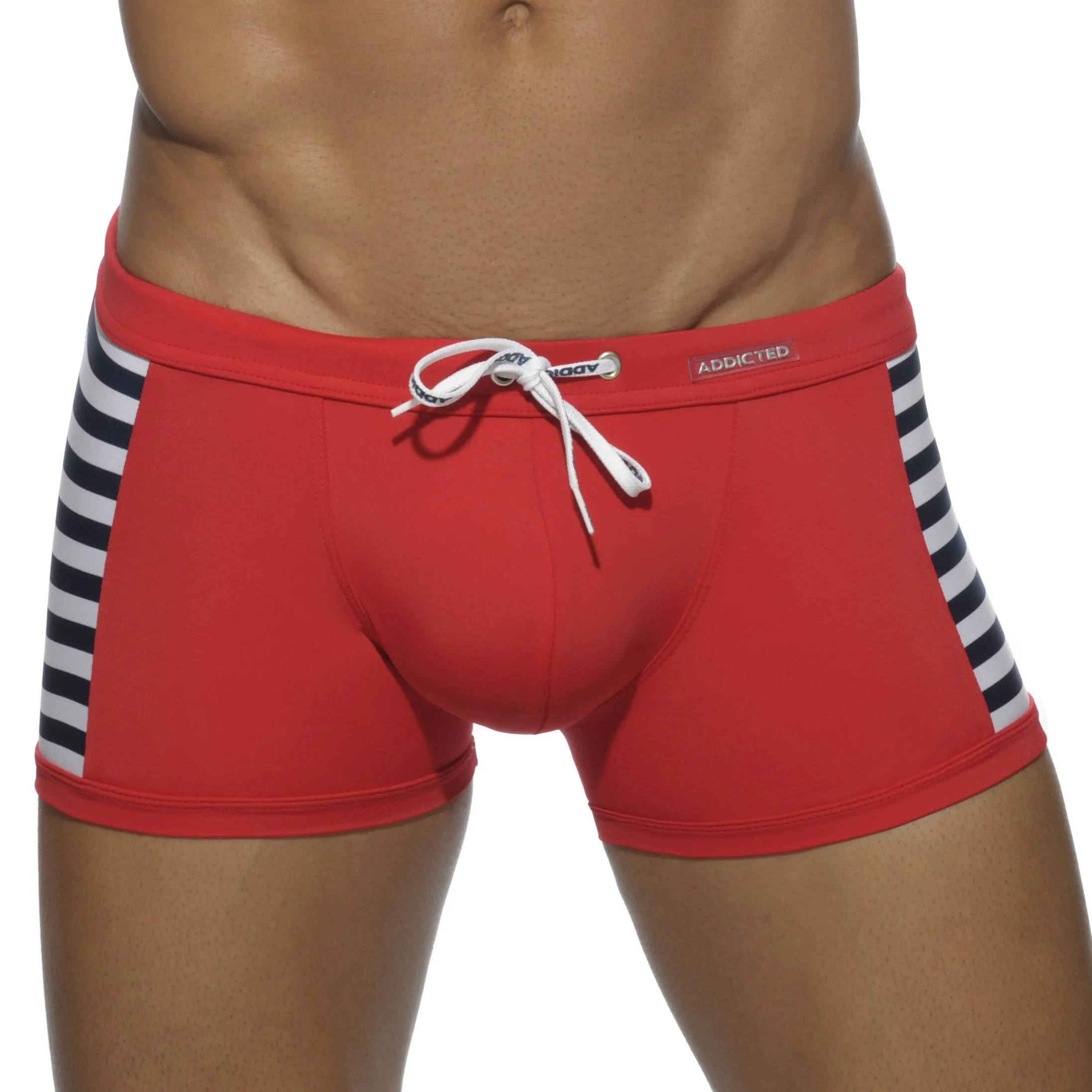 Boxer de bain Colored Sailor rouge - ADDICTED : vente maillots de b...