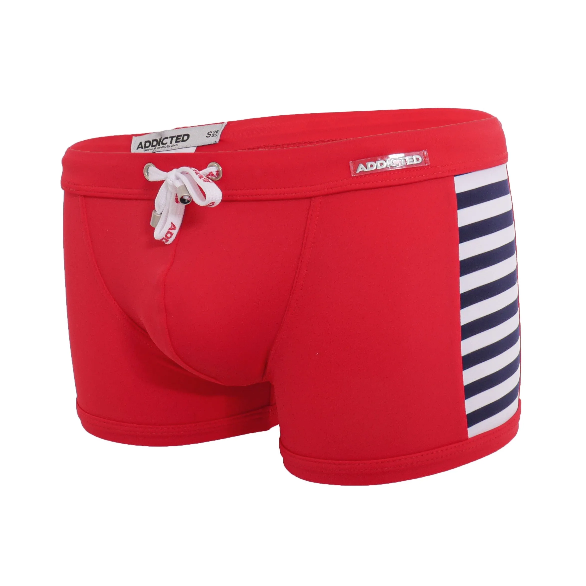 Boxer de bain Colored Sailor rouge - ADDICTED : vente maillots de b...