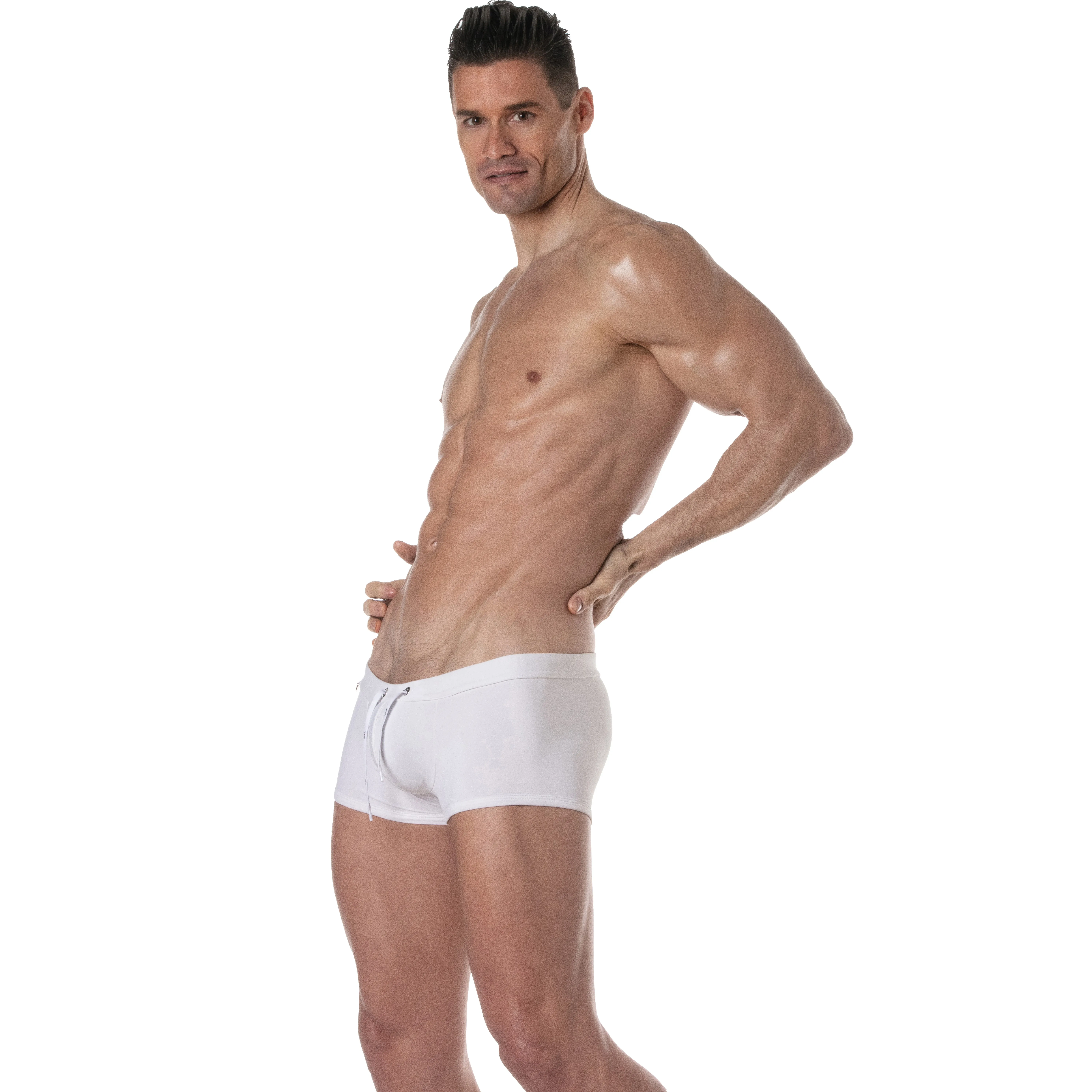 Boxer de bain Tof Paris Plain - blanc - TOF Paris : vente maillots ...