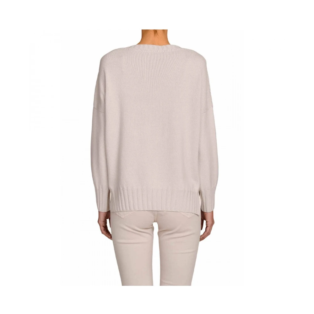 Cachemire Soie Laine Pull Diamant Beige