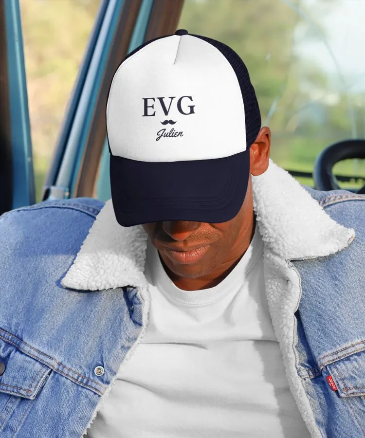 Casquette EVG/EVJF Blue Navy Prénom - L'Atelier Textile