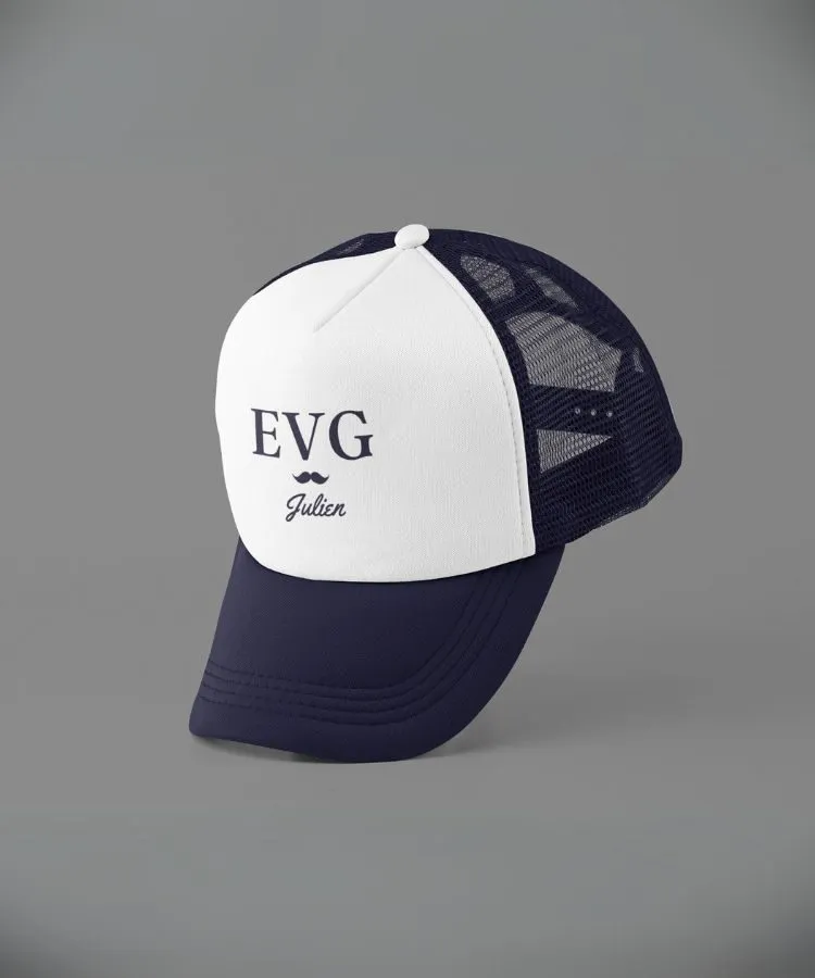 Casquette EVG/EVJF Blue Navy Prénom - L'Atelier Textile