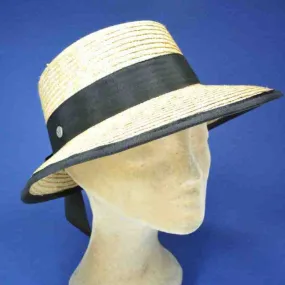 Casquette paille femme - Achat chapeau cérémonie - Casquette paille cousue