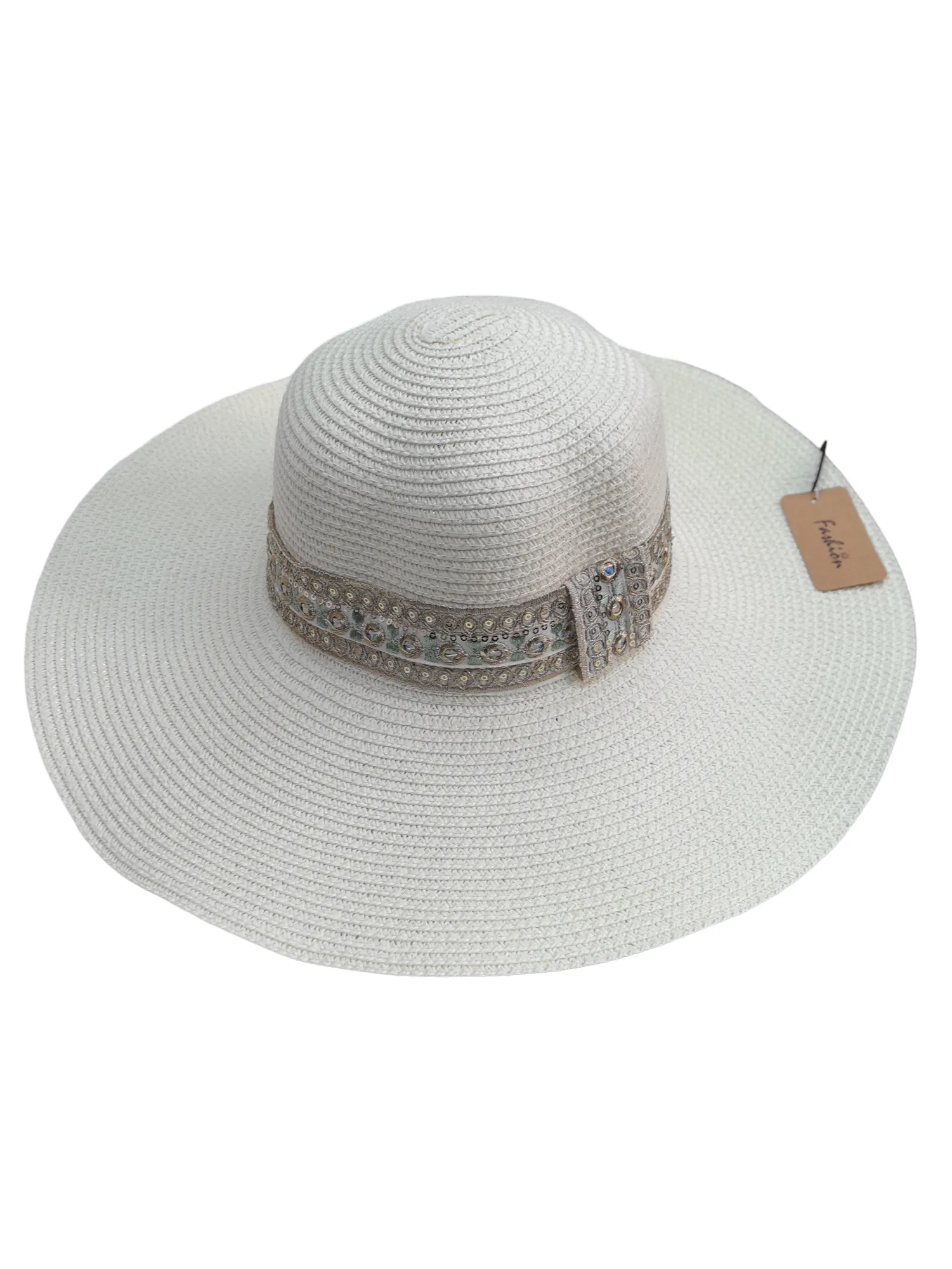 Chapeau capeline  femme ruban Paillettes (x12)#11