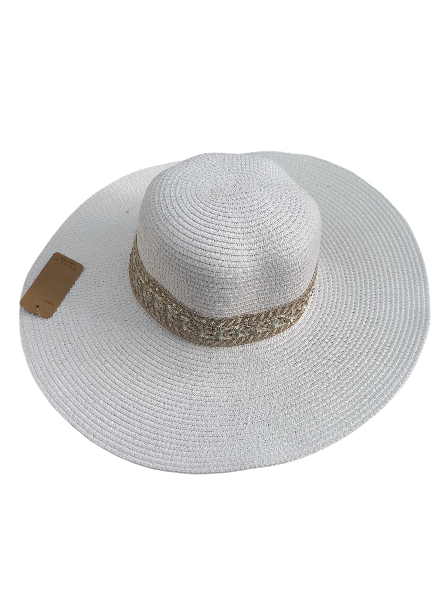 Chapeau capeline  femme ruban Paillettes (x12)#11