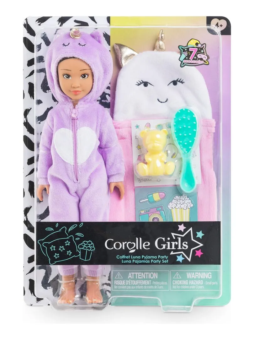 Coffret Poupée Corolle Girls Luna Pyjama Party - N/A