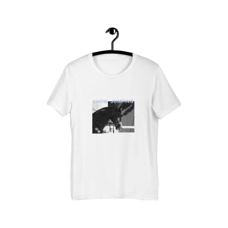 Collection Equine - T-shirt manches courtes Show Jumping blanc