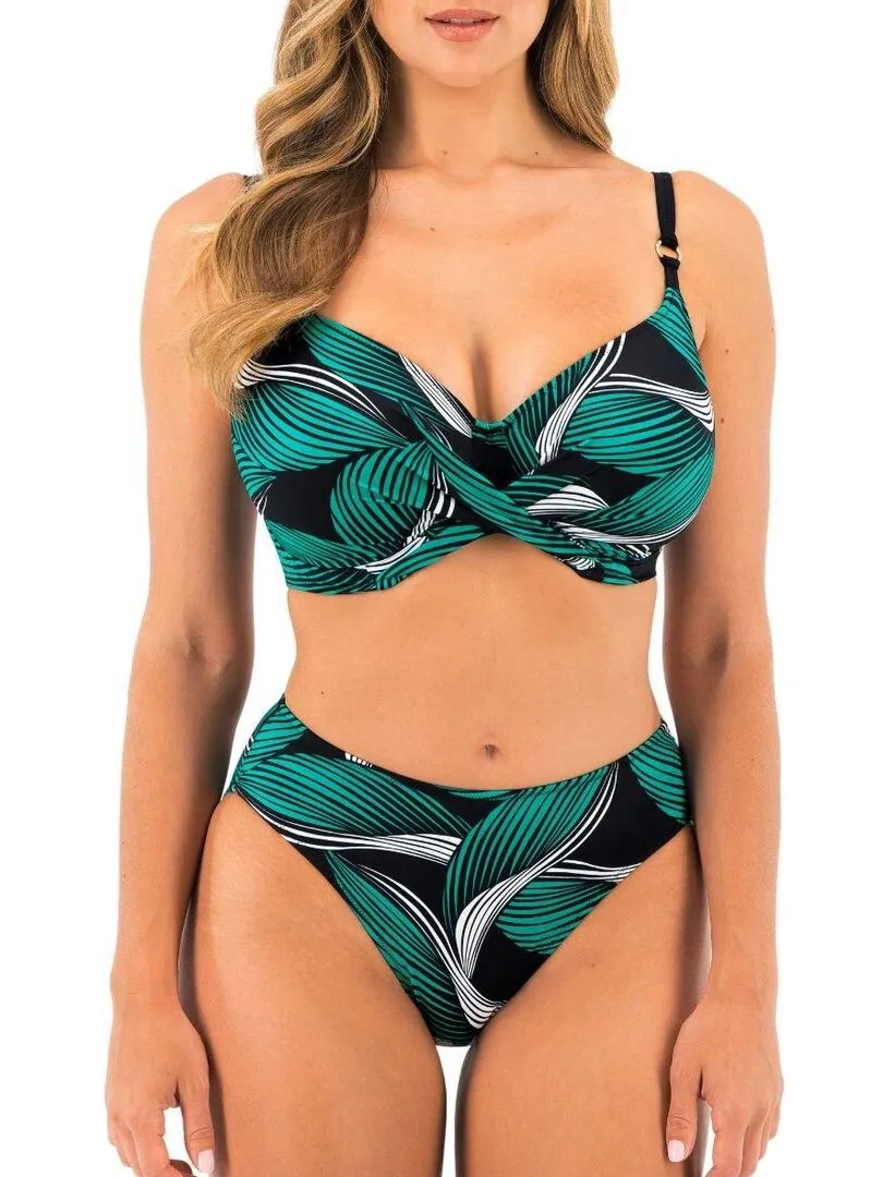 Haut de maillot de bain twisté Saint Lucia - Noir