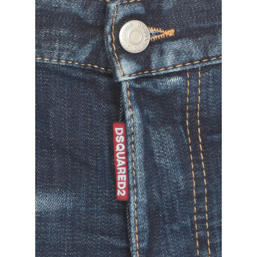 Jean Bleu Ripped avec Patch Logo