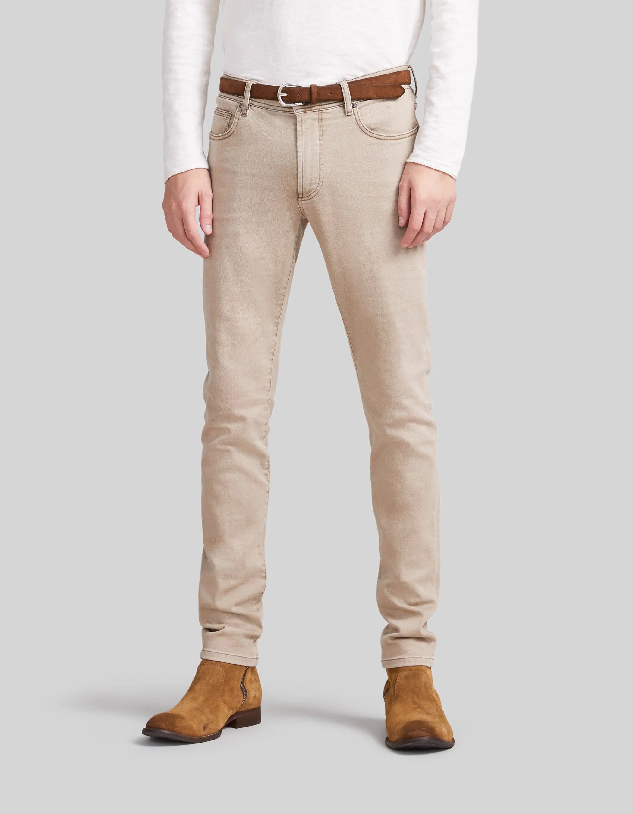 Jean SLIM beige WATERLESS Damian Homme