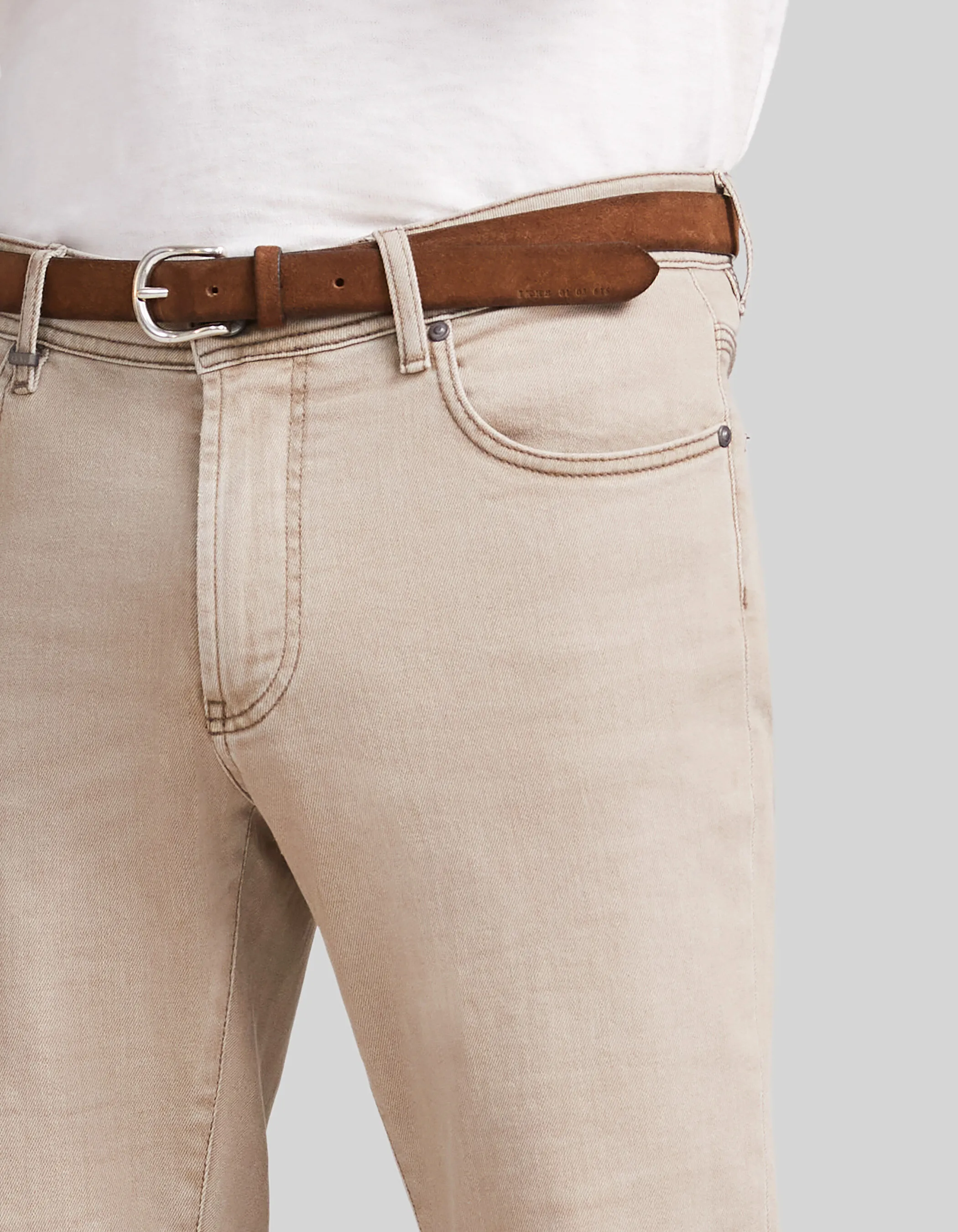 Jean SLIM beige WATERLESS Damian Homme