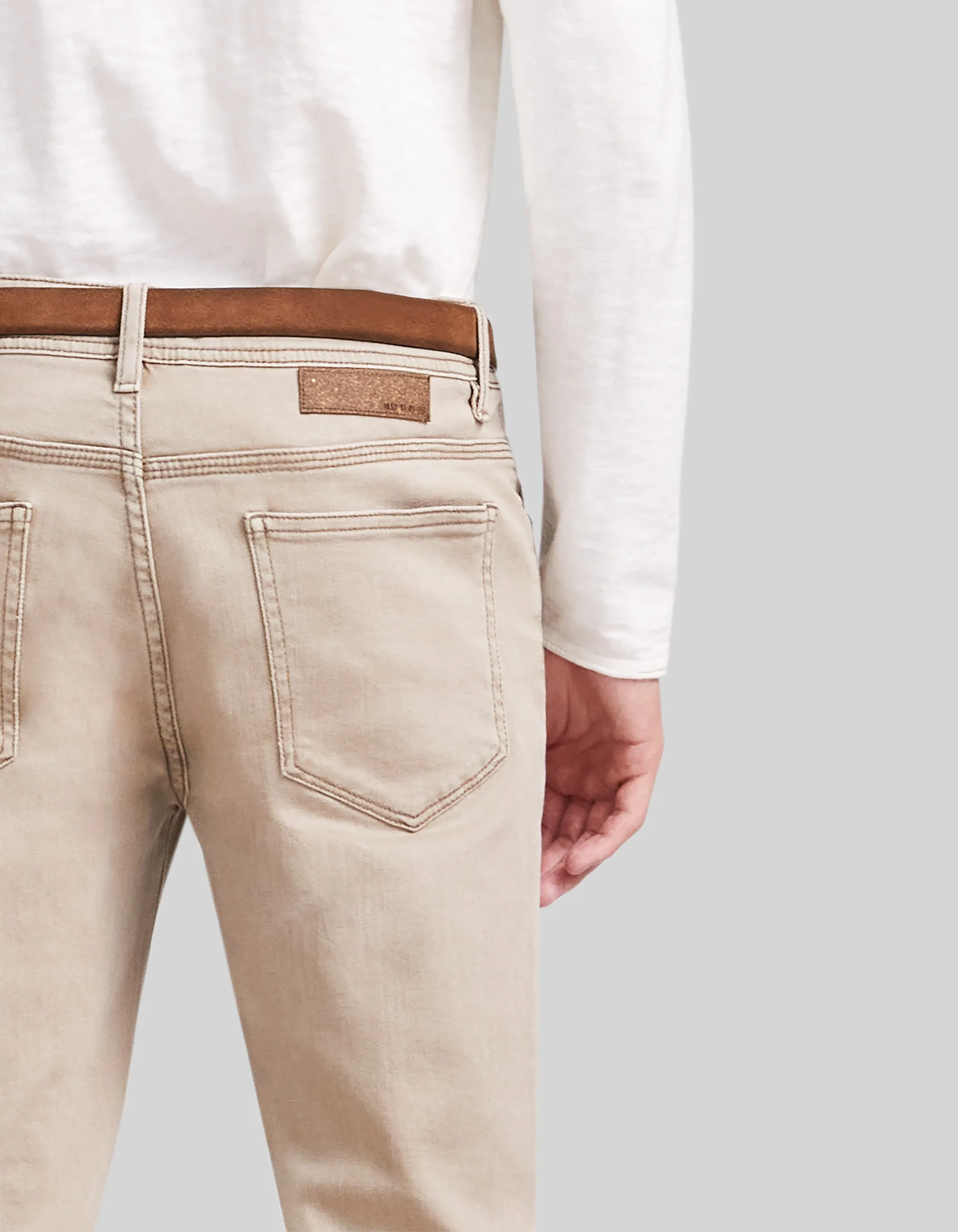 Jean SLIM beige WATERLESS Damian Homme