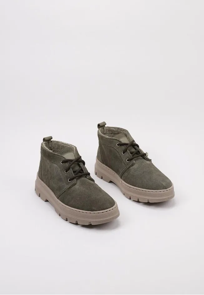 LIS SUEDE Natural World BOTTINES PLATES