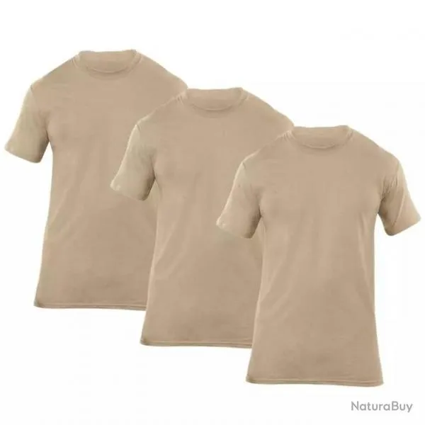 Lot de 3 T-Shirts Utili-T L Tan