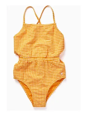 Maillot de Bain Vichy pour Fille  MATISSE - Jaune foncé