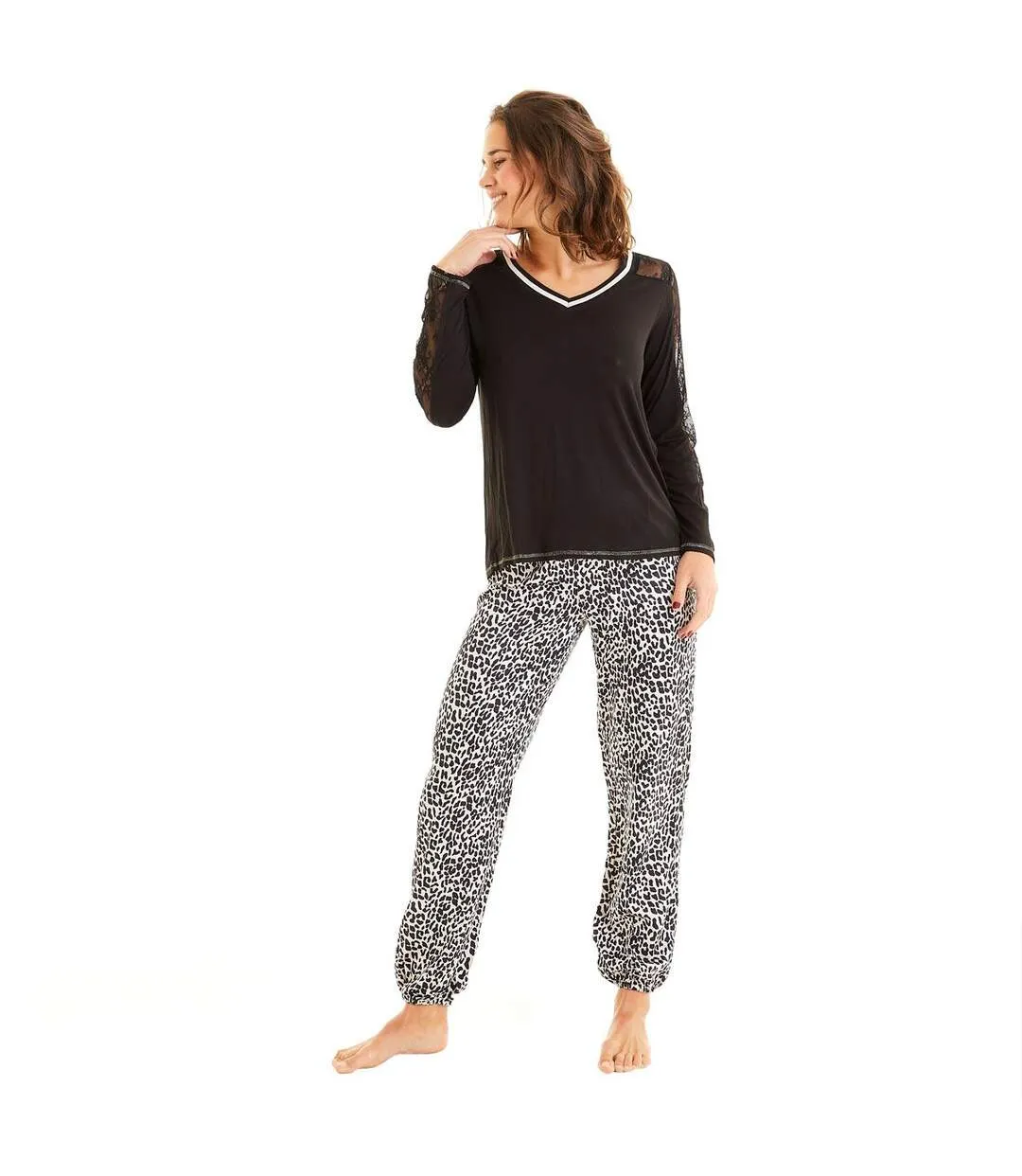 Pantalon de pyjama noir Annapurna