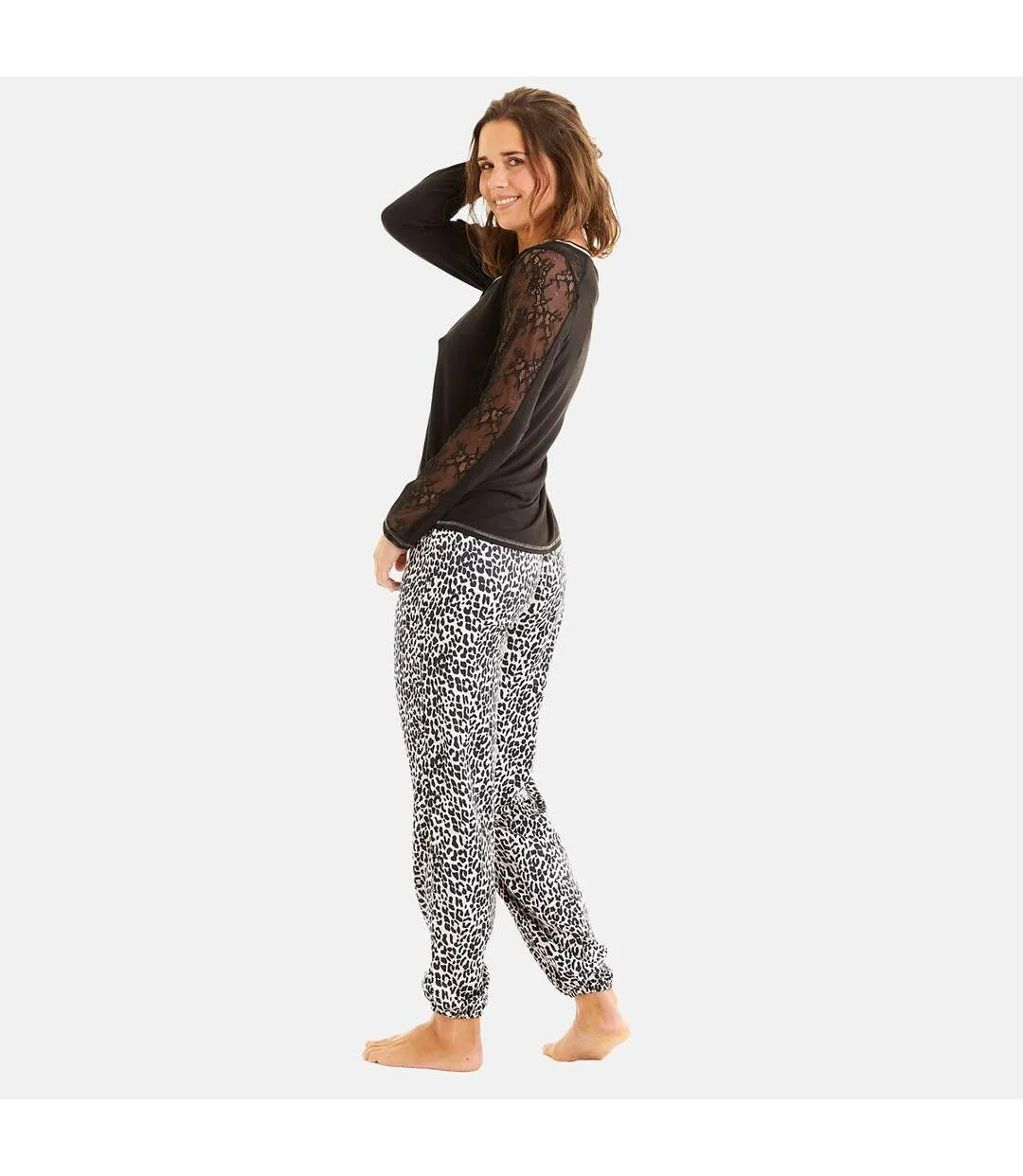 Pantalon de pyjama noir Annapurna