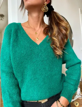 Pull Chloé Vert | LES PIPLETTES - E-SHOP PRÊT-A-PORTER FÉMININ Pull Chloé vert