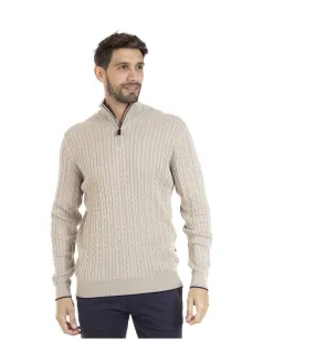 Pull col camioneur  en coton LANO