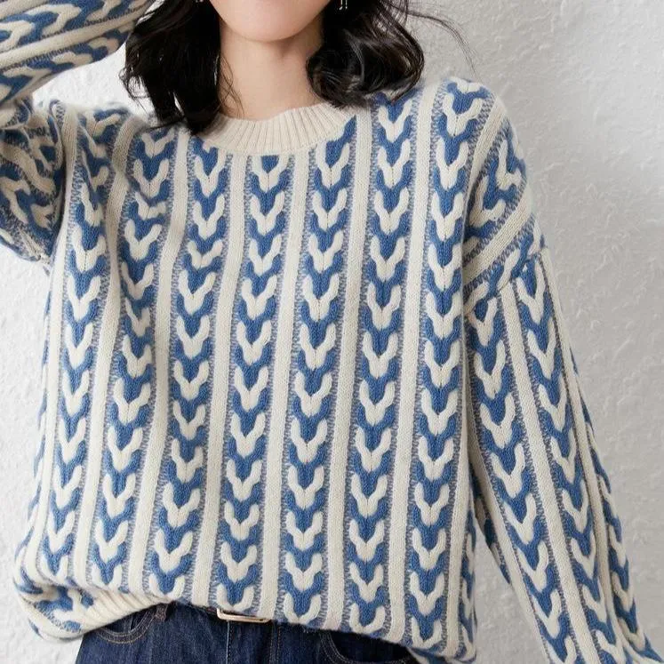 Pull Coloré en Laine 100% - Ayla