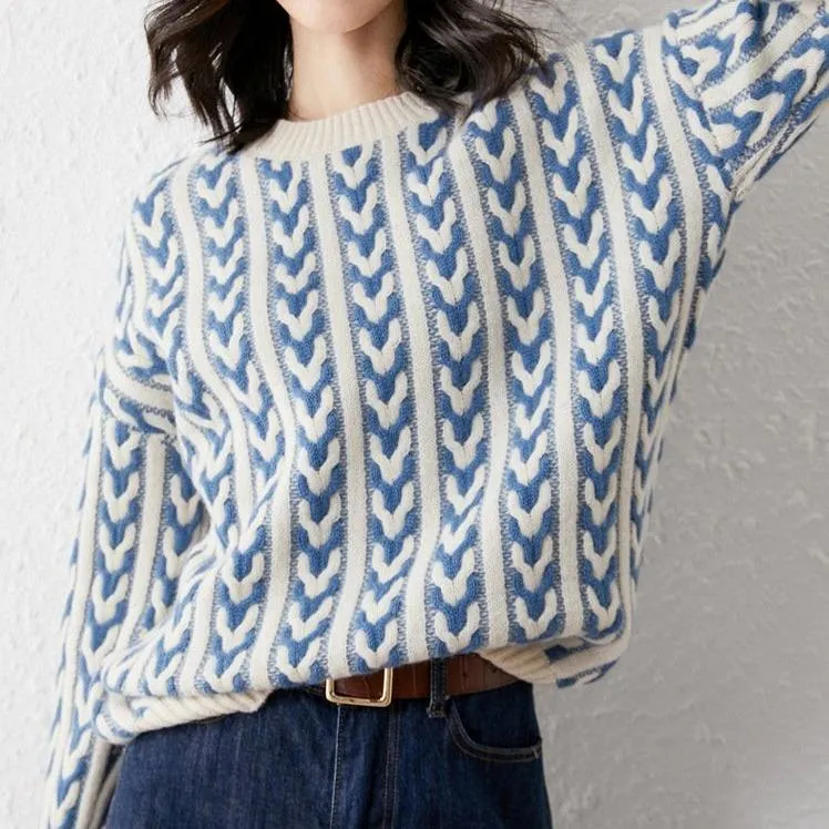 Pull Coloré en Laine 100% - Ayla