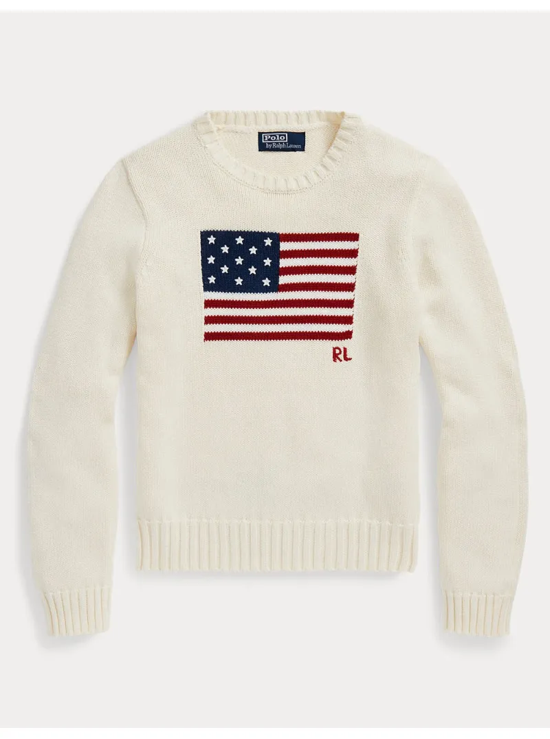 Pull drapeau en coton Ralph Lauren