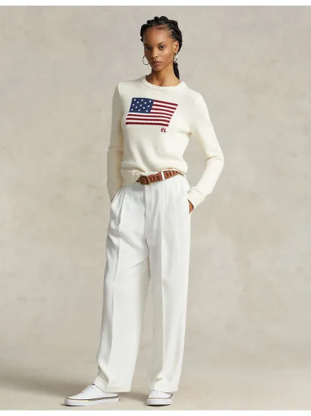 Pull drapeau en coton Ralph Lauren