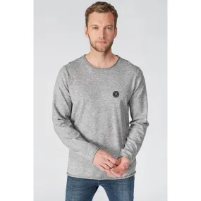 Pull Terry gris chiné Le Temps des Cerises - Pull / Gilet / Sweatshirt Homme sur MenCorner