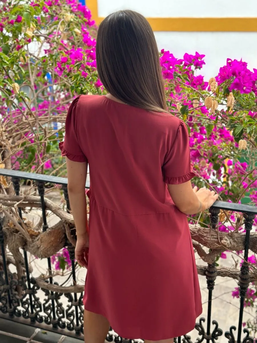 Robe Anny bordeaux