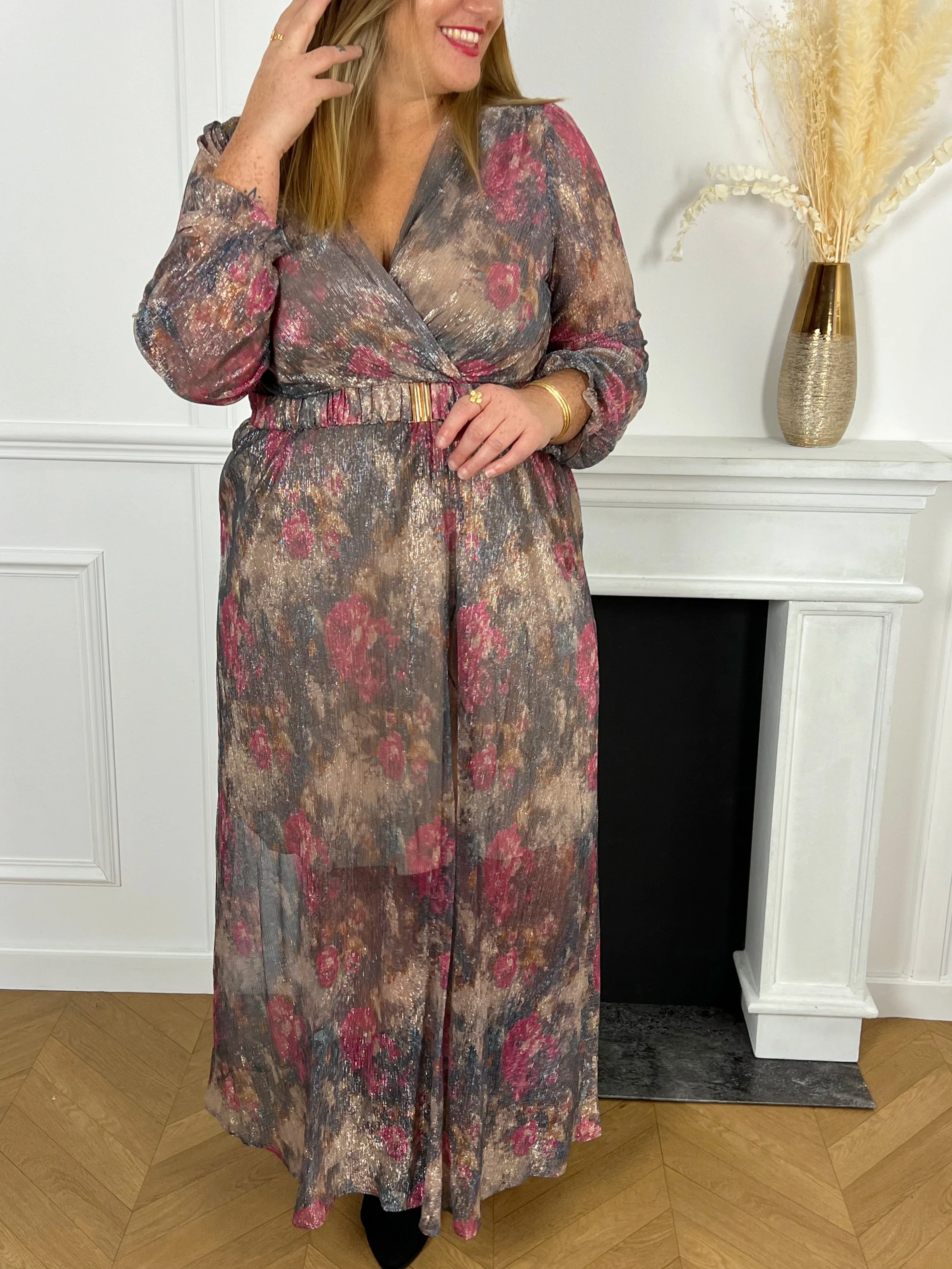 Robe longue à motif Curve : Karole