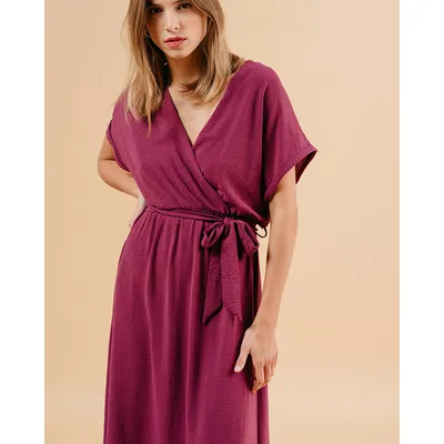 Robe Maud - Aubergine - GRACE & MILA