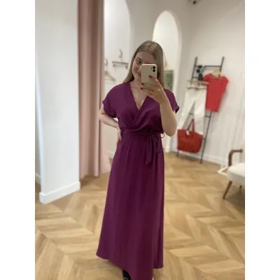 Robe Maud - Aubergine - GRACE & MILA