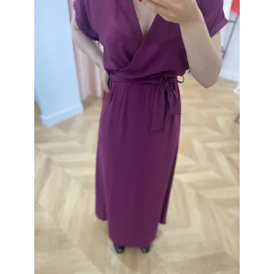 Robe Maud - Aubergine - GRACE & MILA