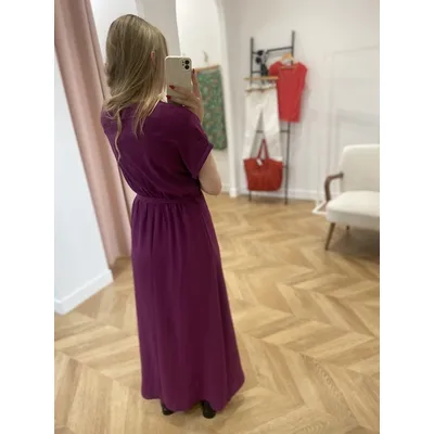 Robe Maud - Aubergine - GRACE & MILA