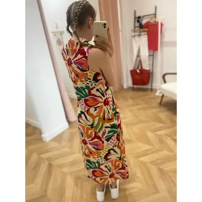 Robe maxi - Multicolore - LOLA ESPELETA