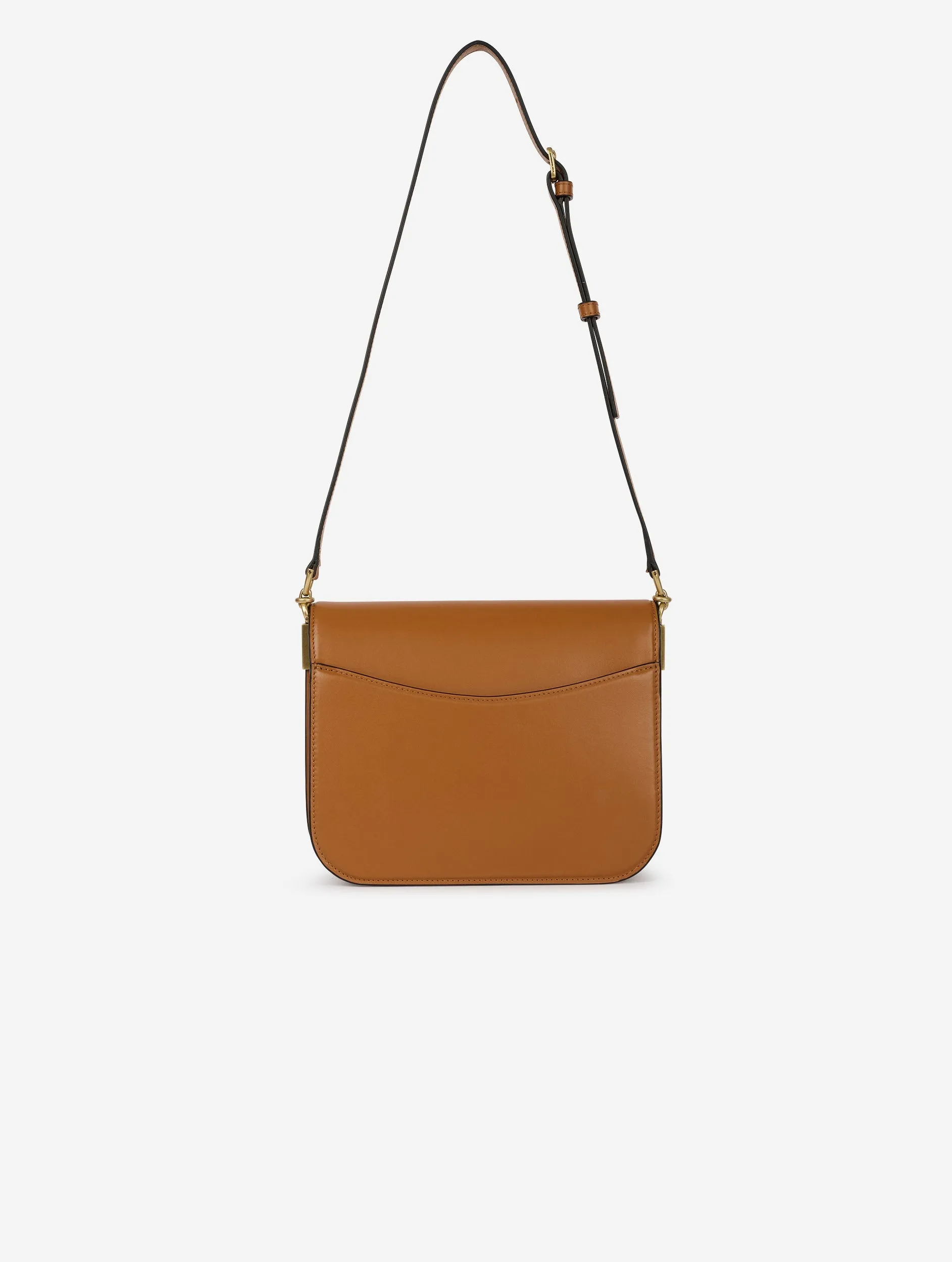 Sac Touch Me en cuir caramel